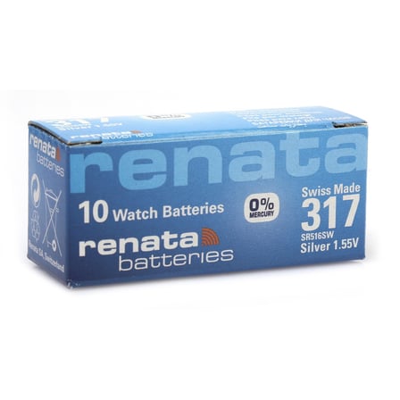 Renata 317 SR516SW 1.55V Alkalin Saat Pili 10 Adet