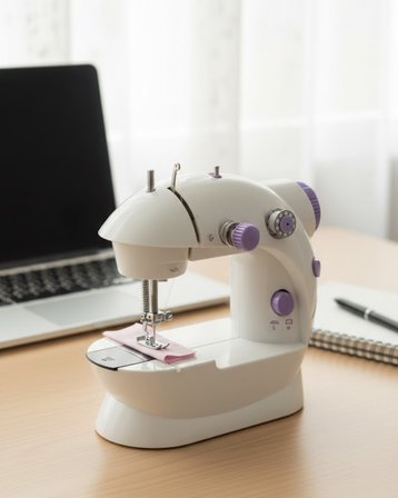 Ev Tipi Mini Dikiş Makinesi Ayarlanabilir Hız ve Işıklı
