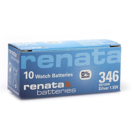 Renata 346 SR712SW 1.55V Alkalin Saat Pili 10 Adet