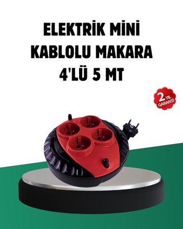Türkiye Üretimi  Metre  Prizli Kablolu Makara
