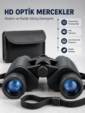Profesyonel El Dürbünü 20x Yakınlaştırma Doğa Gözlem ve Seyahat İçin İdeal