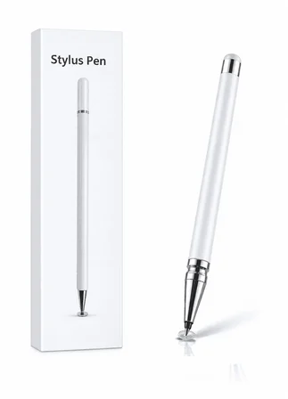 Vivo Y32 Uyumlu Dokunmatik Stylus Kalem Disk Uçlu Hassas Beyaz Tablet Telefon Çizim Kalemi