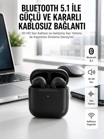 Yeni Nesil Bluetooth Kulaklık İOS Android Uyumlu HD Ses Performansı