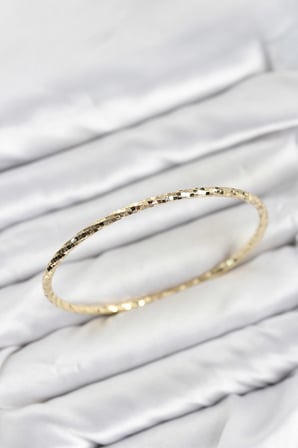 CM Gold Renk Lazer Kesim 65 mm Bilezik