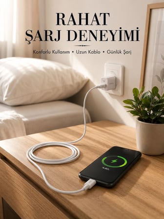 USB HIZLI ŞARJ ALETİ 2M