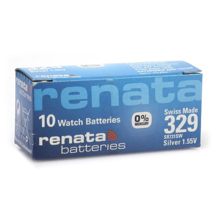 Renata 329 SR731SW 1.55V Alkalin Saat Pili 10 Adet