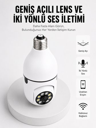 Akıllı Güvenlik Kamerası Full HD Görüntü ve Gece Görüş Özellikli Yeni Nesil