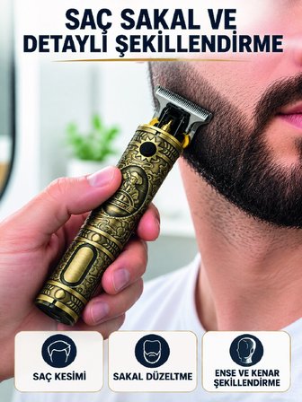 Saç Sakal Ense Düzeltme Makinesi 300 Dakika Çalışma Süreli Şarj Edilebilir