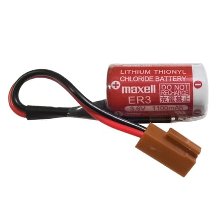 Maxell ER17/33 3.6V 2/3A Size Lithium Pil - Kahverengi Soket
