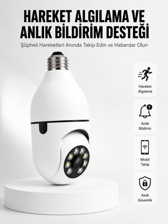 Hareket Algılamalı Kablosuz Akıllı Ev Güvenlik Kamerası Yeni Nesil