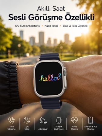 Yeni Nesil Arama Cevaplayan Uyku ve Sağlık Takibi GPS Özelliği
