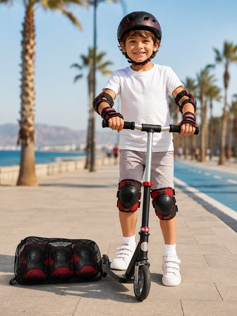 Kaykay Paten Scooter Bisiklet Koruyucu Ekipman Seti Darbe Emici Koruma