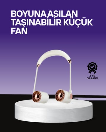 Katlanabilir Asılabilir Mini Fan USB Şarjlı  Kademeli Sessiz
