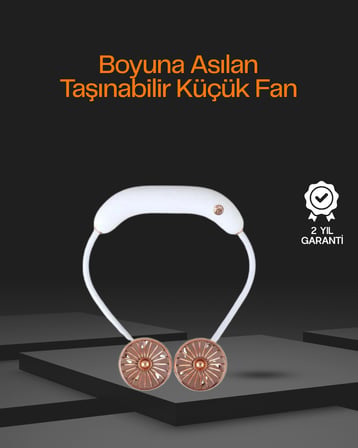 Katlanabilir Asılabilir Mini Fan USB Şarjlı  Kademeli Sessiz