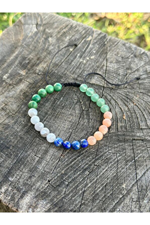 6 mm Makromeli Terazi Burcu Kadın Erkek Bileklik