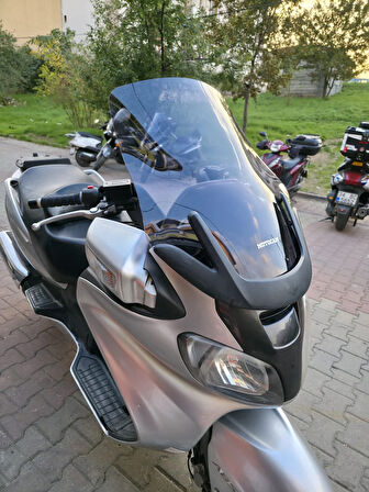 MOTOCAM Suzuki Burgman 650 Siperlik Ön Cam 2001-2004 Model 60cm Füme Renkli 4mm