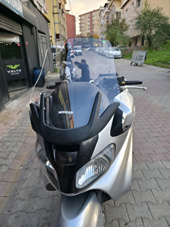 MOTOCAM Suzuki Burgman 650 Siperlik Ön Cam 2001-2004 Model 60cm Şeffaf Renkli 4mm