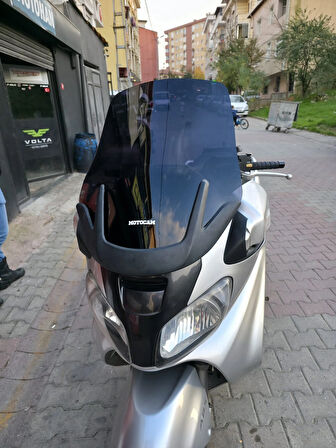 MOTOCAM Suzuki Burgman 650 Siperlik Ön Cam 2001-2004 Model 60cm Siyah Renkli 4mm