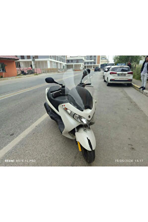 Suzuki Burgman 125 200 Siperlik Ön Cam 2002 2012 Model 54cm Şeffaf Renkli 4mm