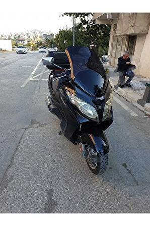 Suzuki Burgman 400 K7 Siperlik Ön Cam 2007 2015 Model 70cm Siyah Renkli 4mm