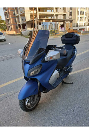 Suzuki Burgman 650 Siperlik Ön Cam 2005 2018 Model 65cm Siyah Renkli 4mm ORTA BOYLU CAM
