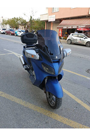 Suzuki Burgman 650 Siperlik Ön Cam 2005 2018 Model 65cm Siyah Renkli 4mm ORTA BOYLU CAM