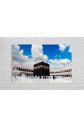 Kâbe ve Mescid-i Haram Temperli Cam Tablo – Model 001
