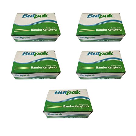 Burpak Tahta Ahşap Bambu Çay Kahve Karıştırıcı Çubuk Kaşık - 11 Cm. - 400 Adetlik 10 Paket