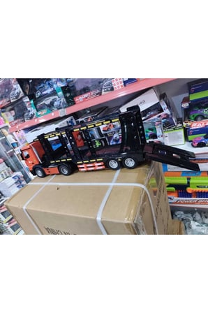 Büyük Boy 2.4 GHZ Uzaktan Kumandalı Araç Taşıyıcı Konteyner Tırı Full Fonksiyon RC Tır