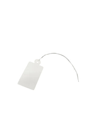 Büyük Boy Beyaz Renk 3/2cm 80 Adet Karton İpli Fiyat Etiketi