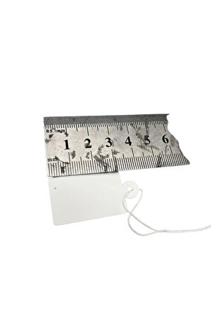 Büyük Boy Beyaz Renk 3/2cm 80 Adet Karton İpli Fiyat Etiketi