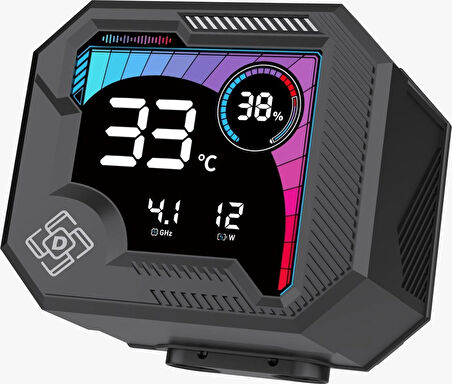 DARYUN Buzz-V2 240MM Siyah Argb Yeni Nesil ISI Göstergeli Yüksek Performanslı Sıvı Soğutması