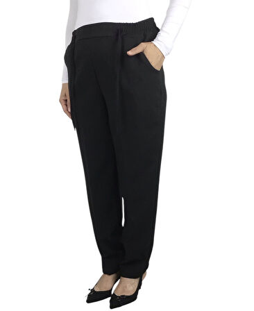 KADIN BELİ LASTİKLİ BORU PAÇA PANTOLON