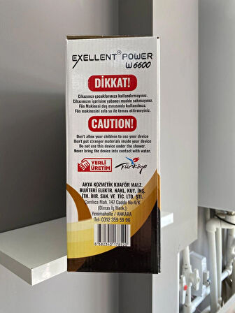 EXELLENT POWER W6600 FÖN MAKİNASI