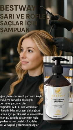 SARI VE RÖFLELİ SAÇLAR İÇİN YOĞUN BAKIM ŞAMPUANI
