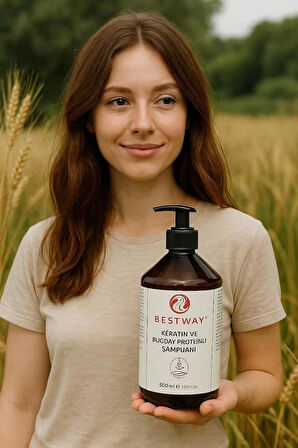 KERATİN VE BUĞDAY PROTEiNLİ ŞAMPUANI