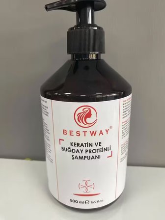 KERATİN VE BUĞDAY PROTEiNLİ ŞAMPUANI