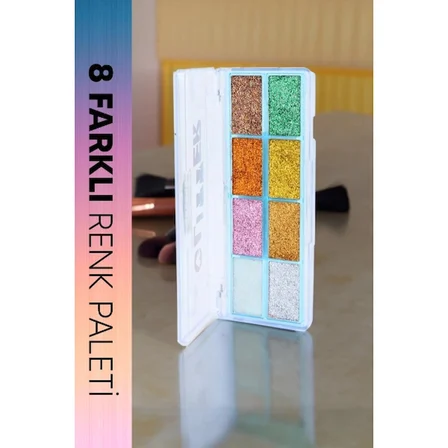 Renk Yaz Glitter Far Paleti - 'li Set