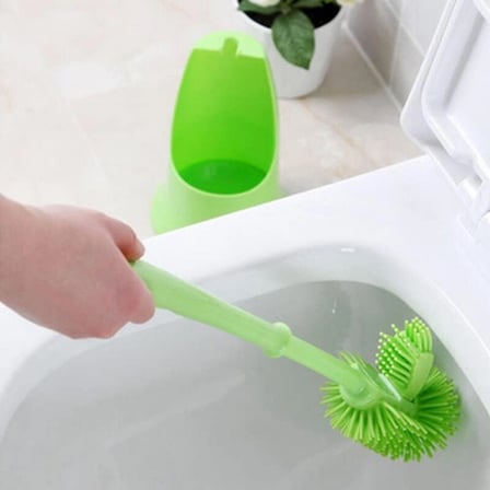 Ergonomik Silikon Tuvalet Fırçası
