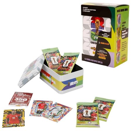 FIFA World Cup  Adrenalyn XL Trading Card Metal Kutu