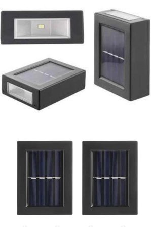Solar Güneş Enerjili Çift Taraflı Duvar Lambası Çift Taraflı Duvar Lamba Güneş Enerjili