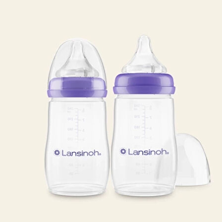 Lansinoh Biberon 2'li Natural Wawa Biberon Emziği 240 Ml