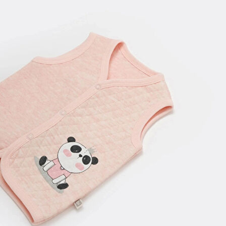 Bibaby Live Pandas Kapitone Yelek 61482 Pembe