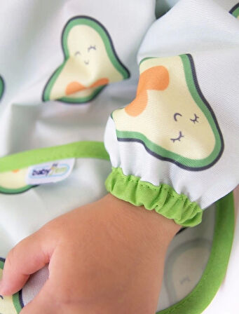 Babyjem Baskılı Blw Kollu Önlük 784 Avokado