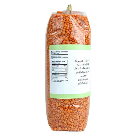 Og Natural Organik Kırmızı Mercimek 900 Gr