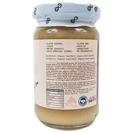 Og Natural Organik Hurmalı Armut Püresi 105 Gr