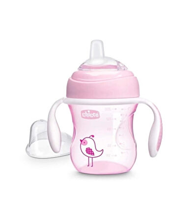Chicco Yumuşak Uçlu Geçiş Bardağı 4 Ay+ 200 ml Kız