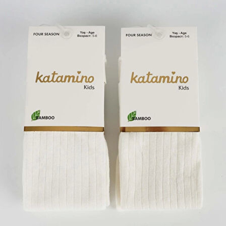 Katamino Beyza Kız Bambu Külotlu 1-5 Yaş K30205 Krem(1 Adet)