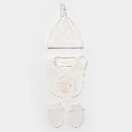 Bibaby Biorganic Koala Jungle 5'Li Hastane Çıkış Seti 62325 Pembe