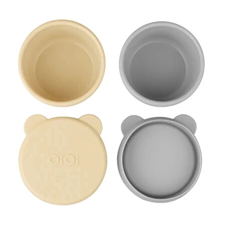 Oioi Kase Mini Bites Mellow Yellow / Powder Grey